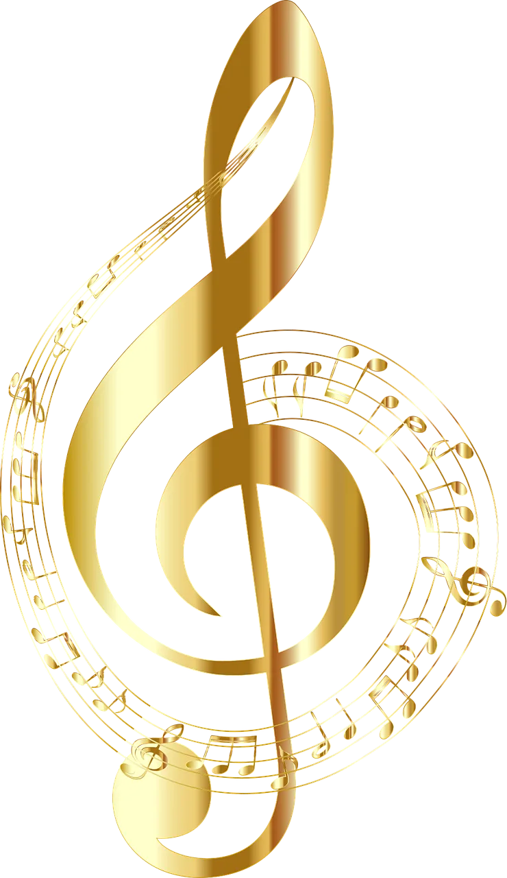 Clef Music Notes Stickdatei – Musik