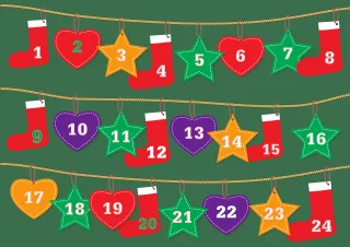 Advent calendar Advent Sock Stickdatei