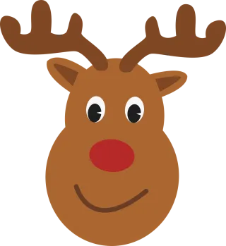 Deer Reindeer Rudolf Stickdatei