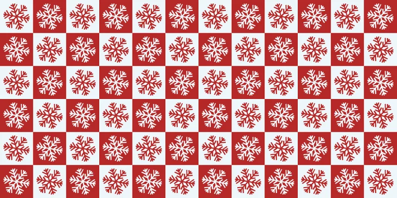 Snowflake Red White Stickdatei – Weihnachten