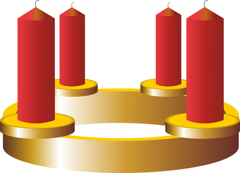 Advent Advent wreath Candles Stickdatei – Weihnachten