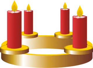 Fourth advent Advent Advent wreath Stickdatei