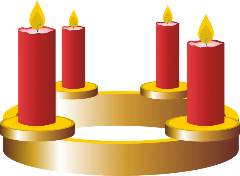 Fourth advent Advent Advent wreath Stickdatei – Weihnachten