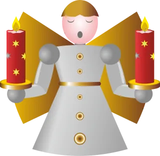 Angel Figure Christmas figure Stickdatei
