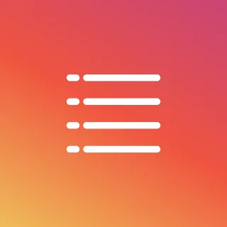 List Icon Instagram Stickdatei