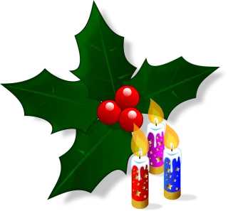 Mail Christmas Holly Stickdatei