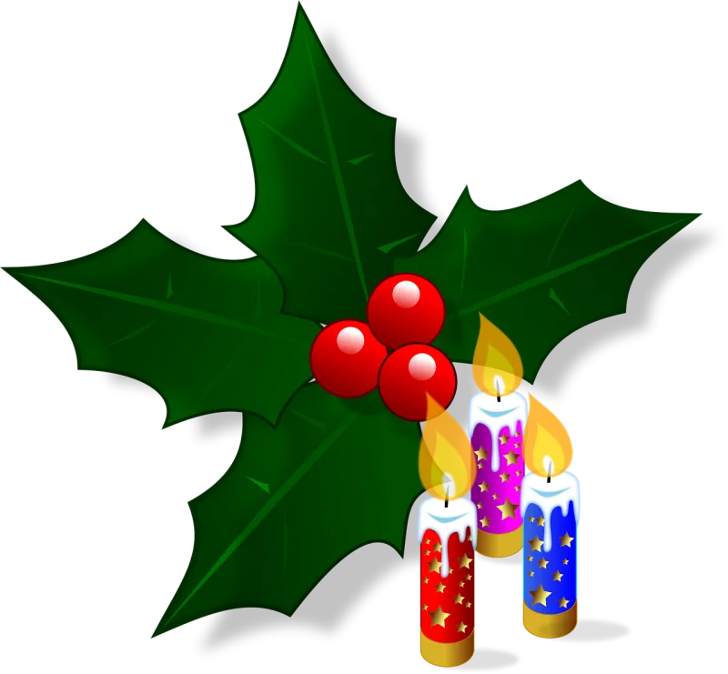 Mail Christmas Holly Stickdatei – Weihnachten