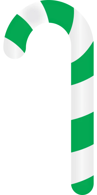 Candy Candy cane Green Stickdatei – Weihnachten
