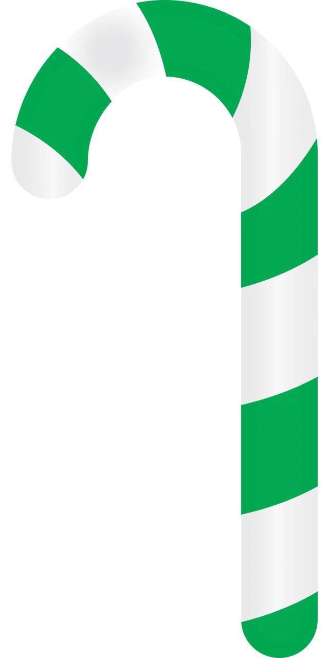 Candy Candy cane Green Stickdatei – Weihnachten