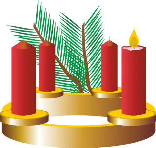 First advent Advent wreath Advent season Stickdatei