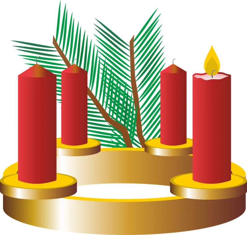 First advent Advent wreath Advent season Stickdatei – Weihnachten