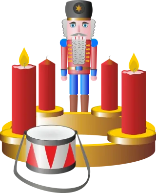 Second advent Advent wreath Advent season Stickdatei