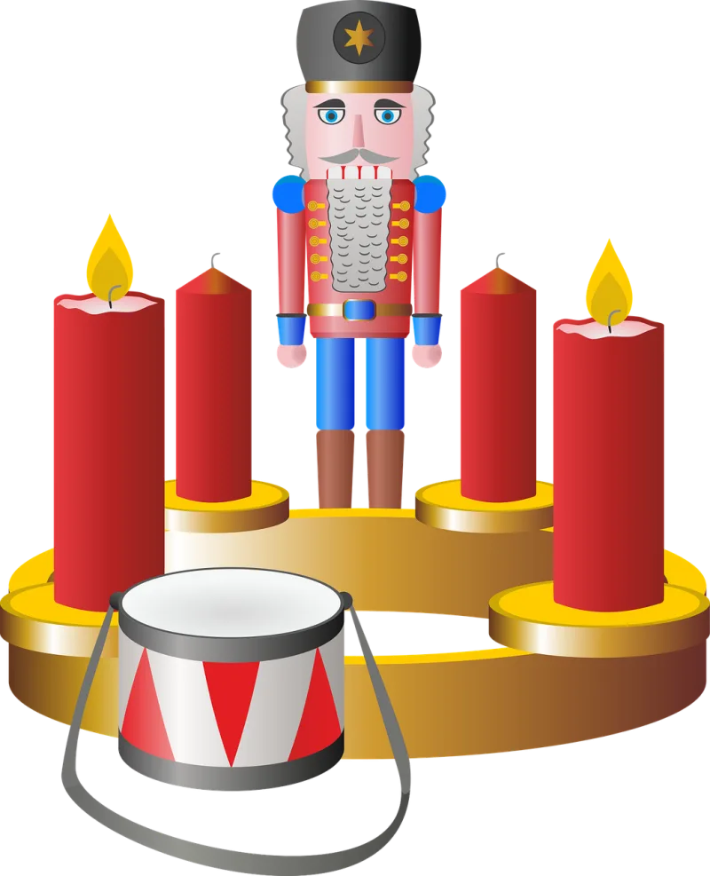 Second advent Advent wreath Advent season Stickdatei – Musik