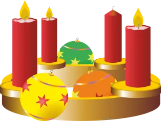 Third advent Advent wreath Advent season Stickdatei