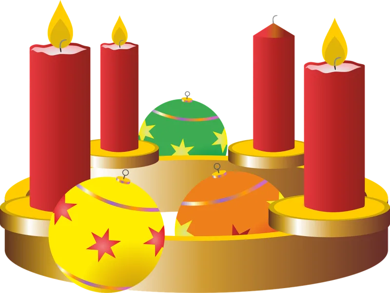 Third advent Advent wreath Advent season Stickdatei – Weihnachten