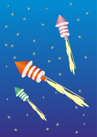 Missiles Sylvester Fireworks Stickdatei – Kinder