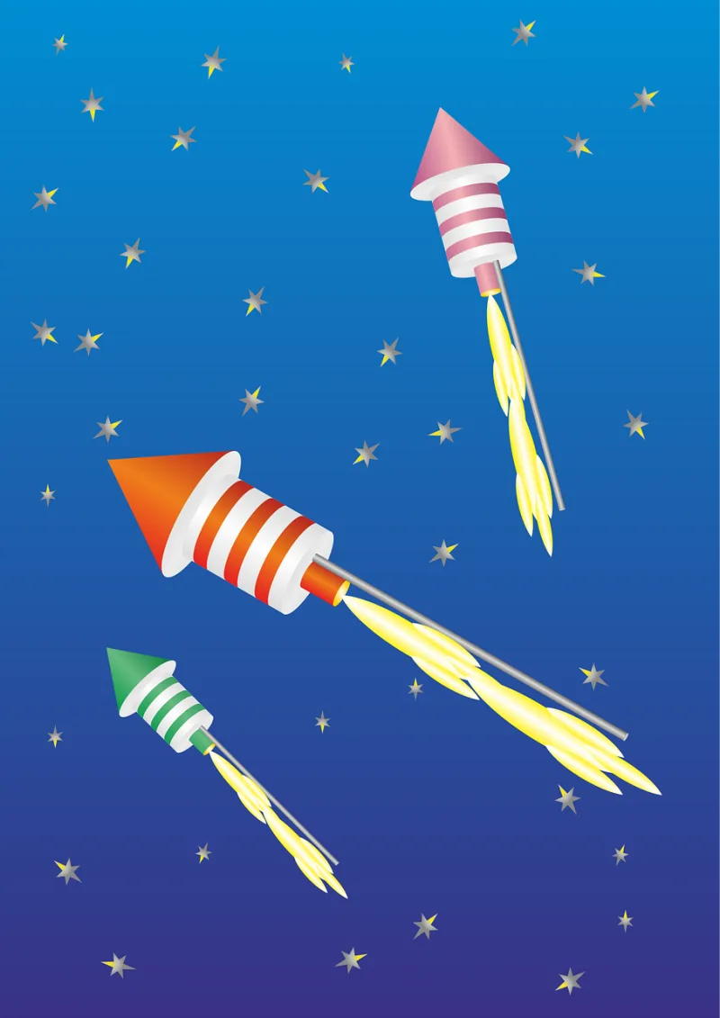 Missiles Sylvester Fireworks Stickdatei – Kinder