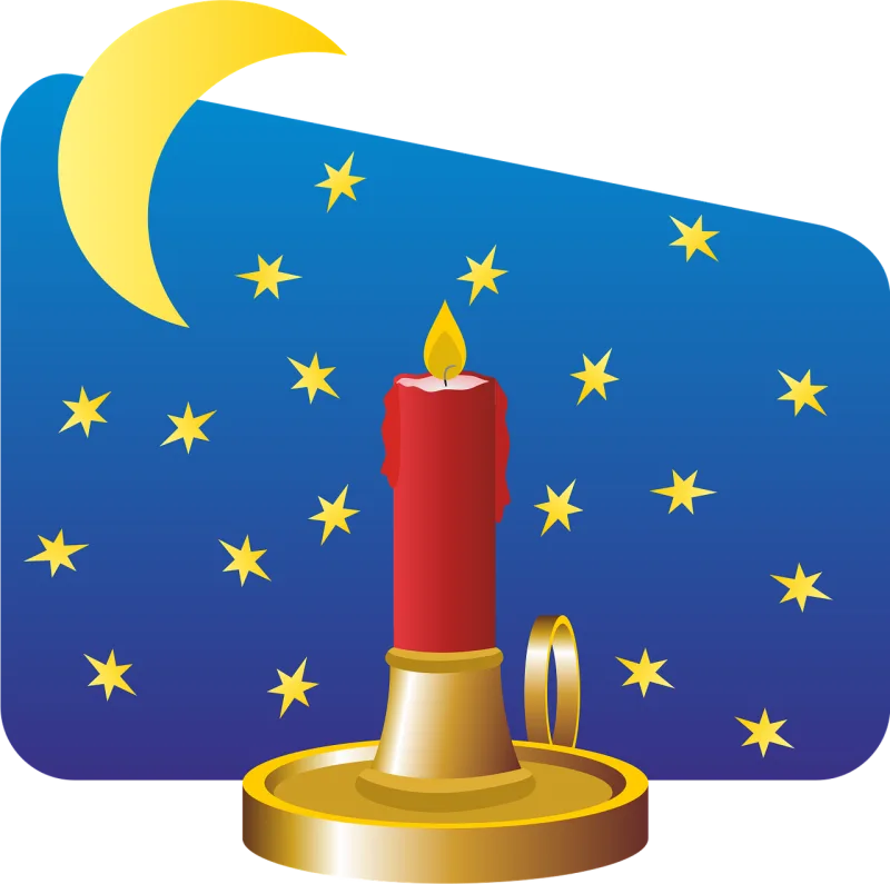 Candle Chandelier Light Stickdatei – Weihnachten