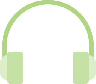 Headphones Material Design Stickdatei