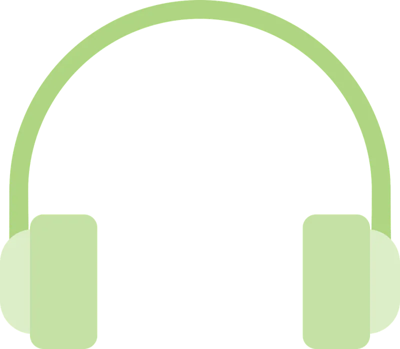 Headphones Material Design Stickdatei – Musik