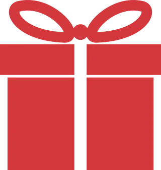 Red Icon Present Stickdatei