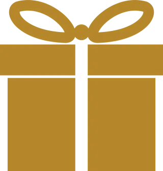 Gold Icon Present Stickdatei