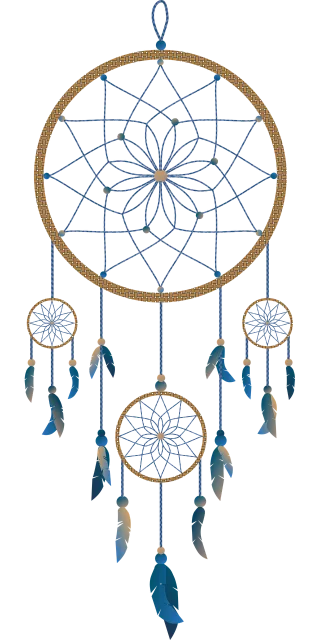 Dream catcher Indians Feather jewelry Stickdatei