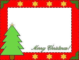 Christmas border Christmas Pine tree Stickdatei – Weihnachten