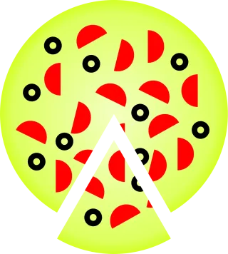 Pizza Food Dinner Stickdatei
