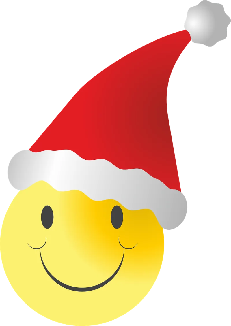 Smiley Emoticon Smile Stickdatei – Weihnachten