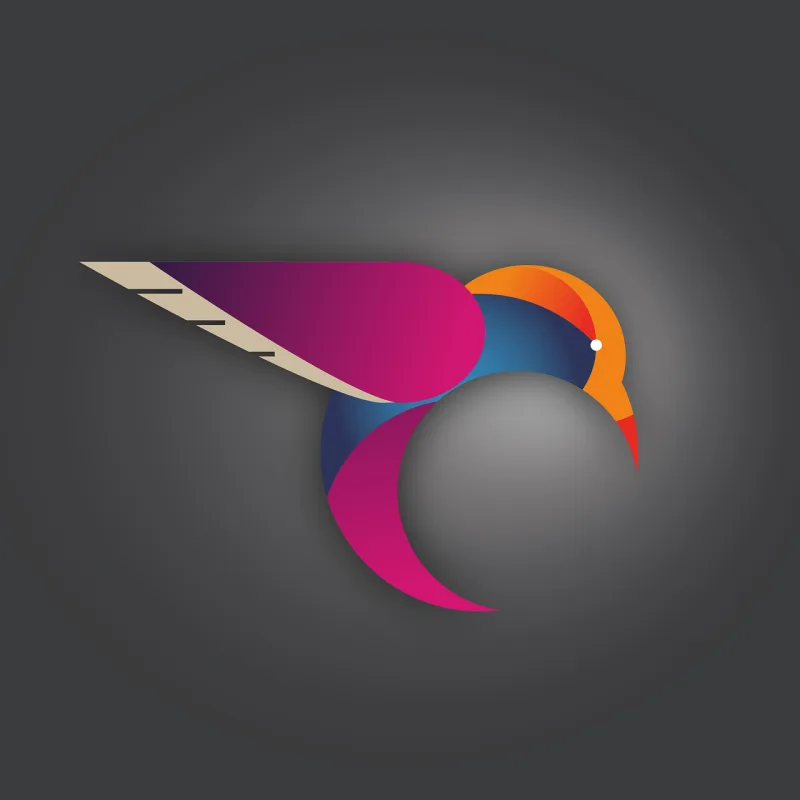 Humming-bird Bird Vector Stickdatei – Tiere