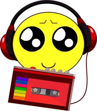 Music Cassette Listen to music Stickdatei
