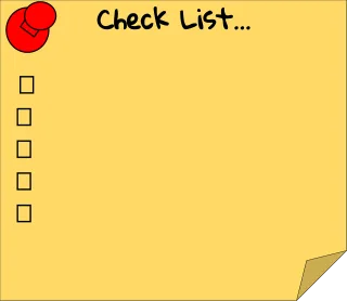 Checklist Sticky note Pin Stickdatei – Musik