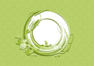 Ornament Green Foliage Stickdatei