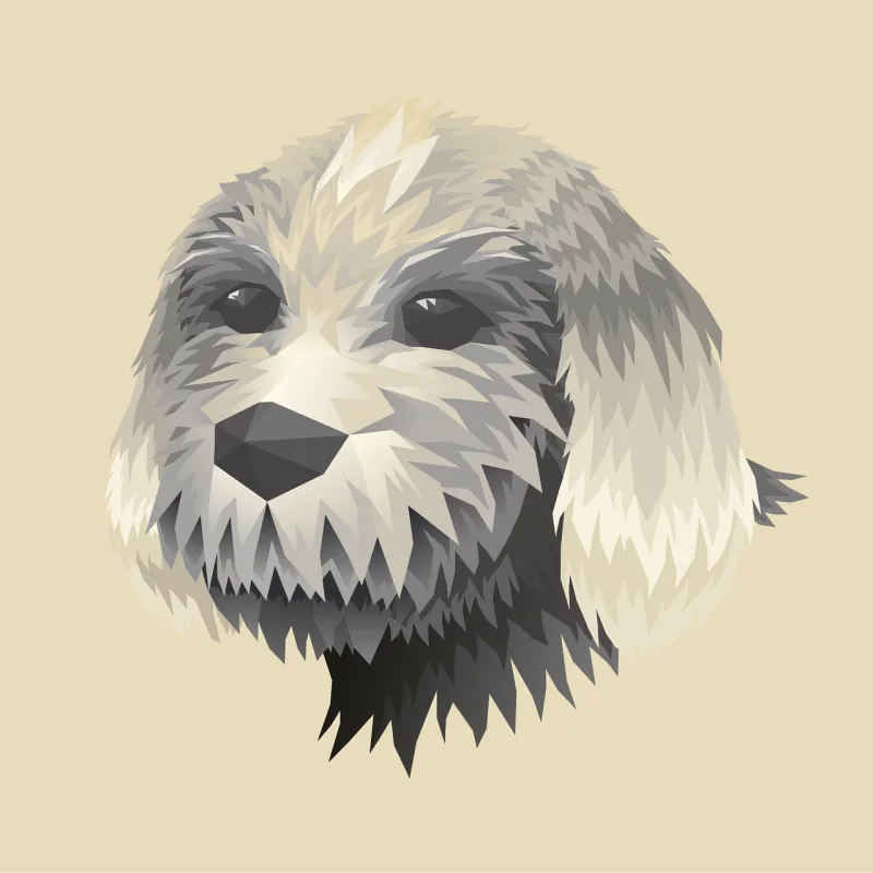 Head Nature Dog Stickdatei – Tiere