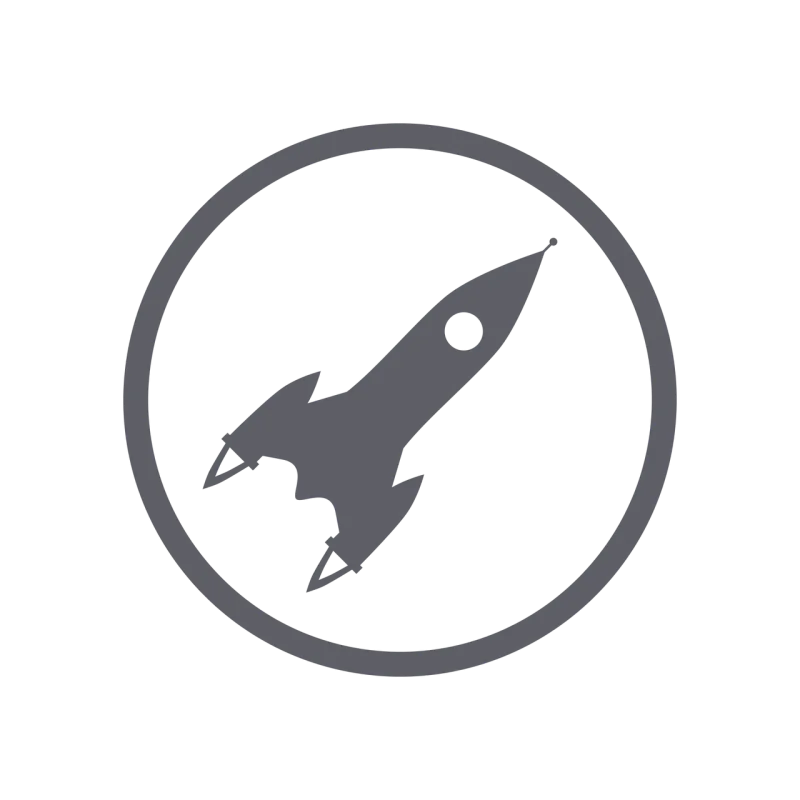 Rocket Icon Symbol Stickdatei – Kinder