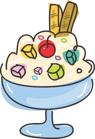 Food Dessert Shaved ice Stickdatei – Essen & Trinken