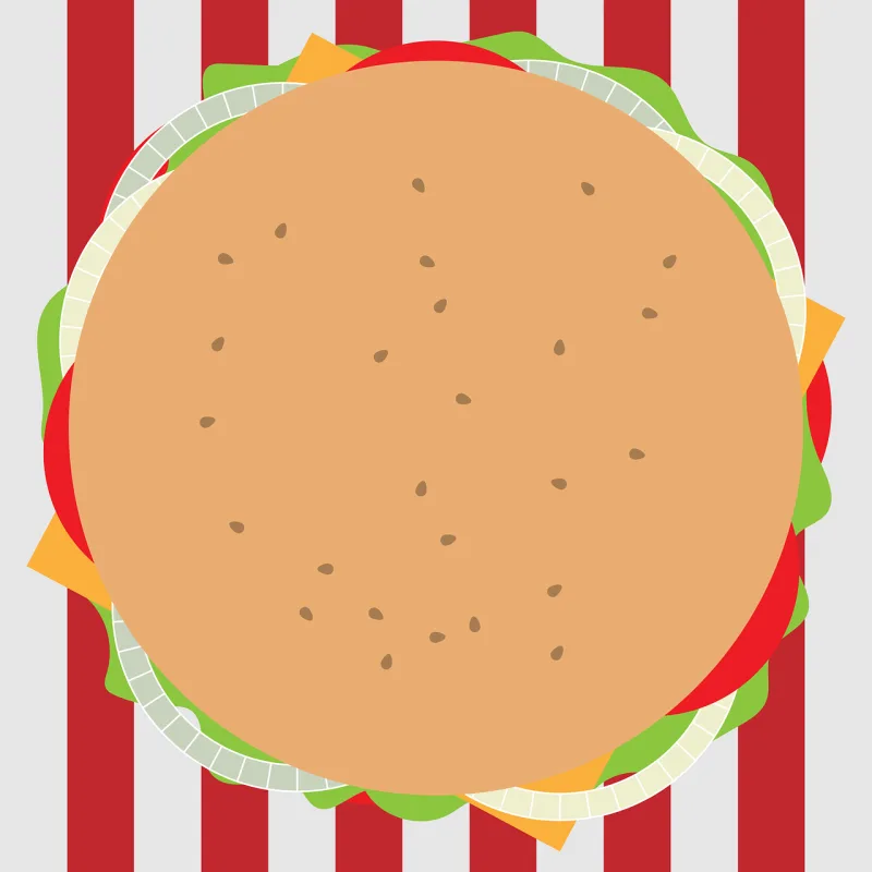 Burger Food Lunch Stickdatei – Essen & Trinken