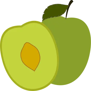 Plum Greengage Fruit Stickdatei