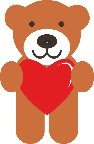 Teddy Bear Valentine Stickdatei