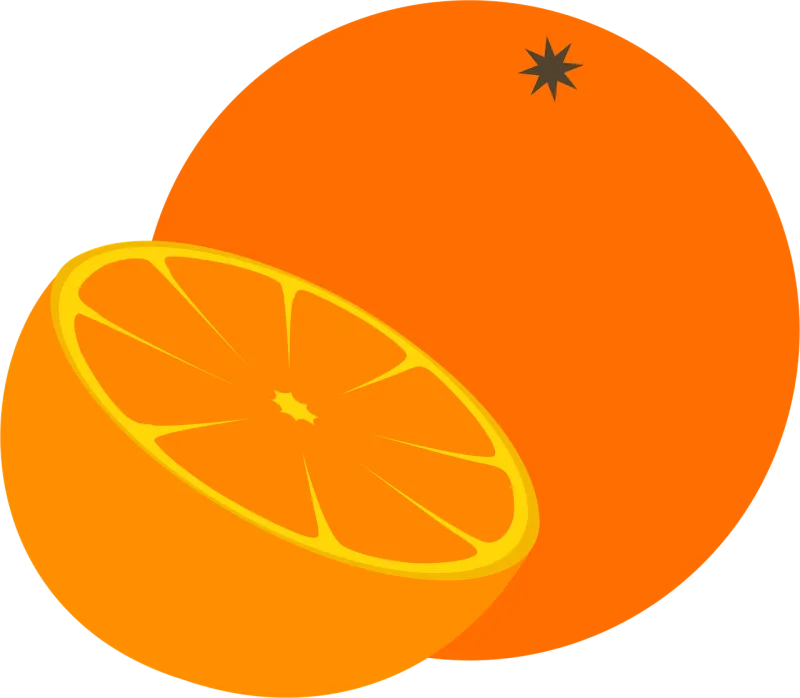 Orange Citric Fruit Stickdatei – Essen & Trinken