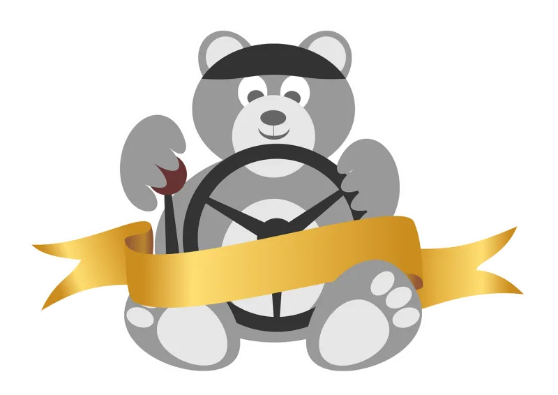 Vector Bear Trucker Stickdatei – Tiere