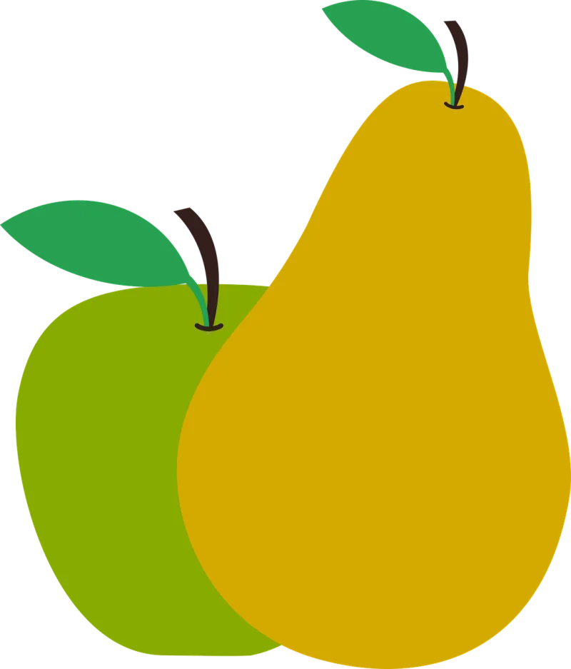 Fruits Pear Apple Stickdatei – Essen & Trinken