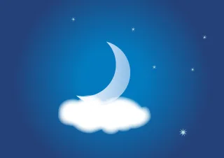 Night Cloudy Heaven Stickdatei