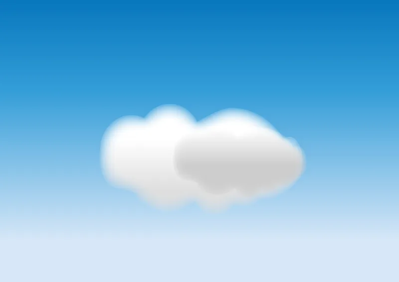 Heaven Blue Clouds Stickdatei – Natur