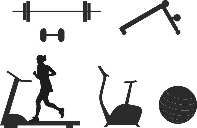 Fitness Equipment Dumbbell Stickdatei – Sport