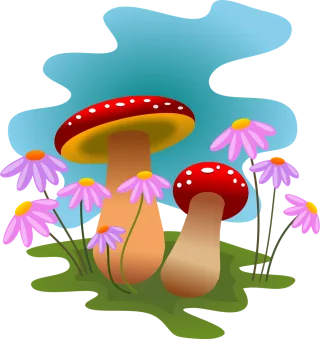 Mushrooms Fall Fungi Stickdatei