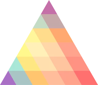 Triangle Ornament The colors Stickdatei
