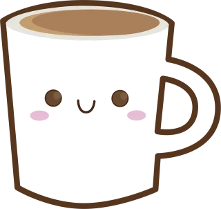 Cup Happy Coffee Stickdatei