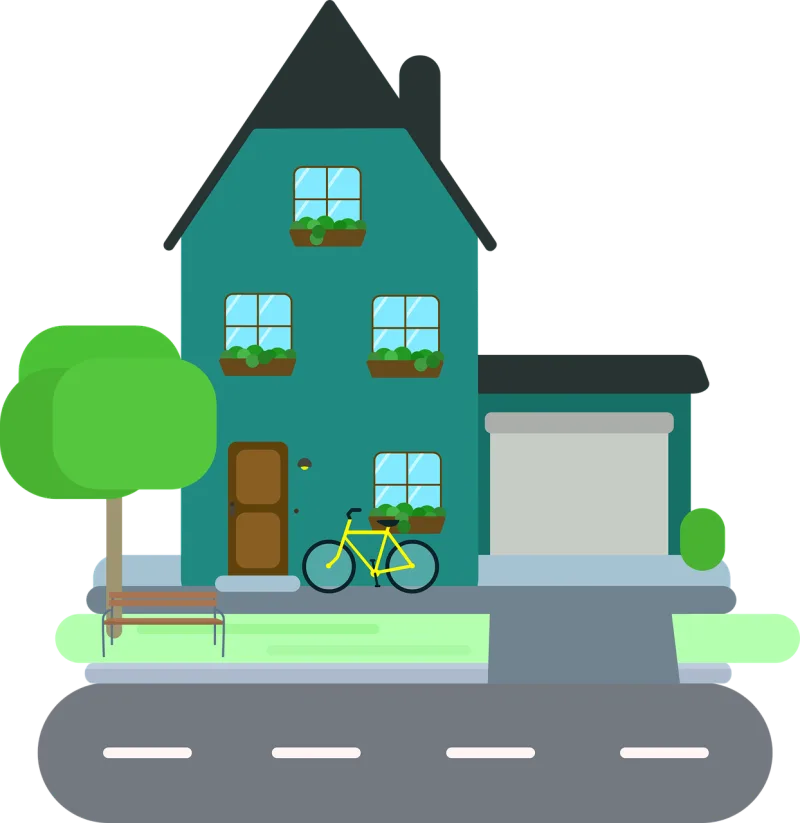 House Cottage Residential house Stickdatei – Sport